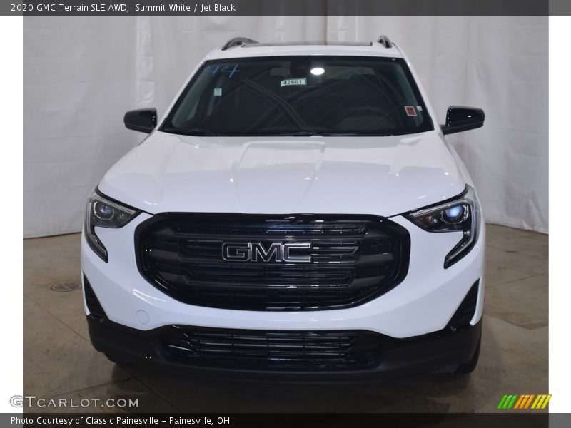 Summit White / Jet Black 2020 GMC Terrain SLE AWD