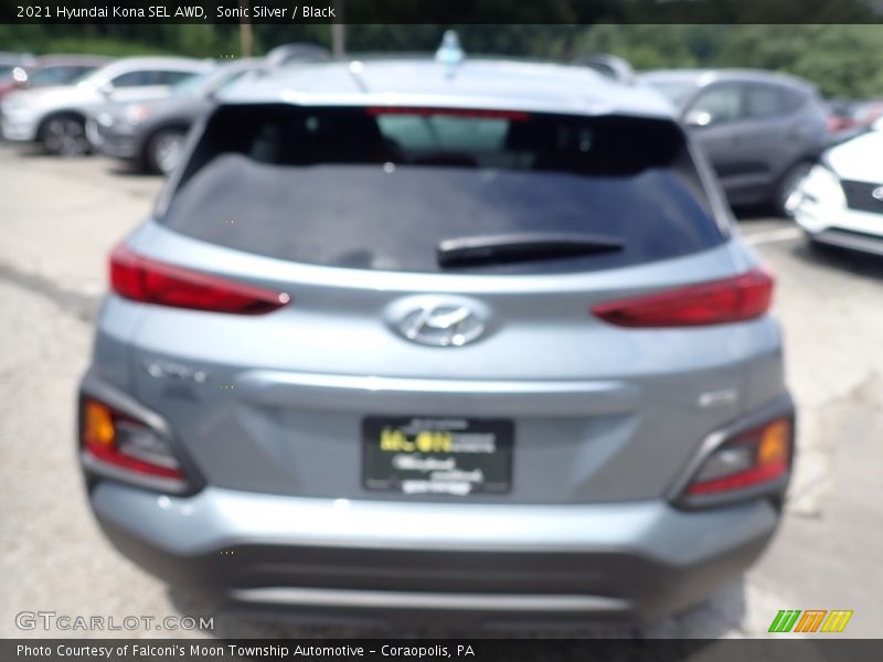 Sonic Silver / Black 2021 Hyundai Kona SEL AWD