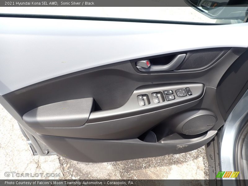 Sonic Silver / Black 2021 Hyundai Kona SEL AWD