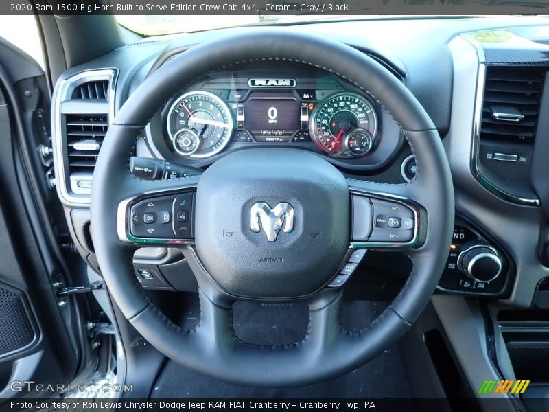  2020 1500 Big Horn Built to Serve Edition Crew Cab 4x4 Steering Wheel