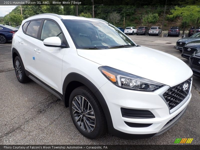 Front 3/4 View of 2021 Tucson SEL AWD