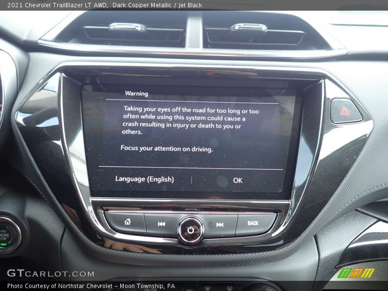 Dark Copper Metallic / Jet Black 2021 Chevrolet TrailBlazer LT AWD
