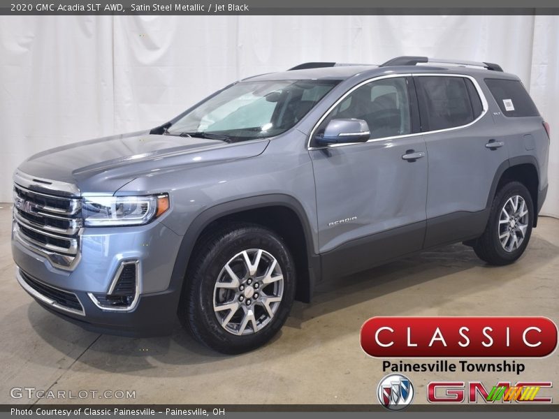 Satin Steel Metallic / Jet Black 2020 GMC Acadia SLT AWD