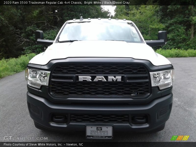 Bright White / Black/Diesel Gray 2020 Ram 3500 Tradesman Regular Cab 4x4 Chassis