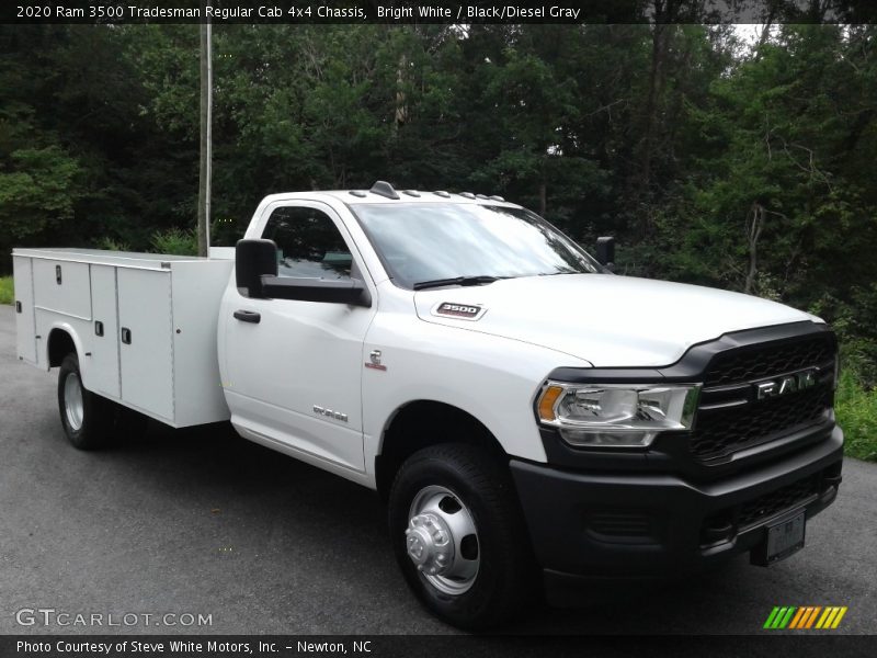 Bright White / Black/Diesel Gray 2020 Ram 3500 Tradesman Regular Cab 4x4 Chassis