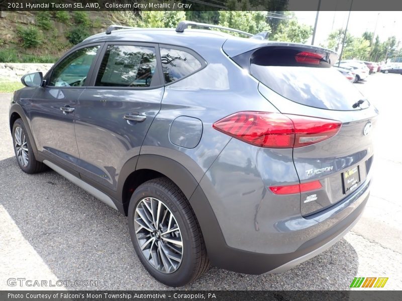 Coliseum Gray Metallic / Gray 2021 Hyundai Tucson SEL AWD