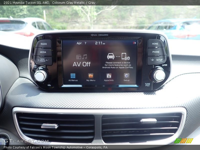 Coliseum Gray Metallic / Gray 2021 Hyundai Tucson SEL AWD