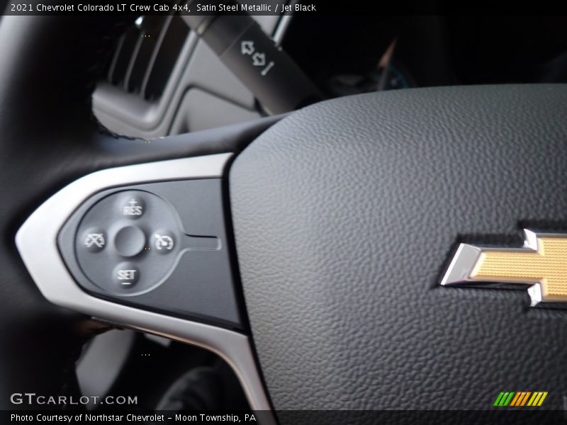 Satin Steel Metallic / Jet Black 2021 Chevrolet Colorado LT Crew Cab 4x4