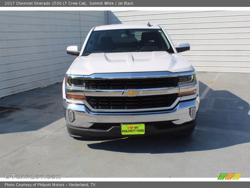 Summit White / Jet Black 2017 Chevrolet Silverado 1500 LT Crew Cab