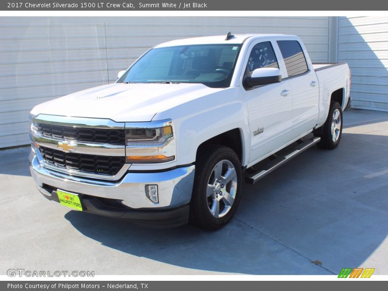 Summit White / Jet Black 2017 Chevrolet Silverado 1500 LT Crew Cab