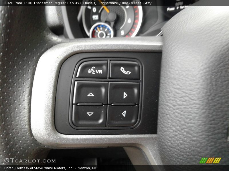 Bright White / Black/Diesel Gray 2020 Ram 3500 Tradesman Regular Cab 4x4 Chassis