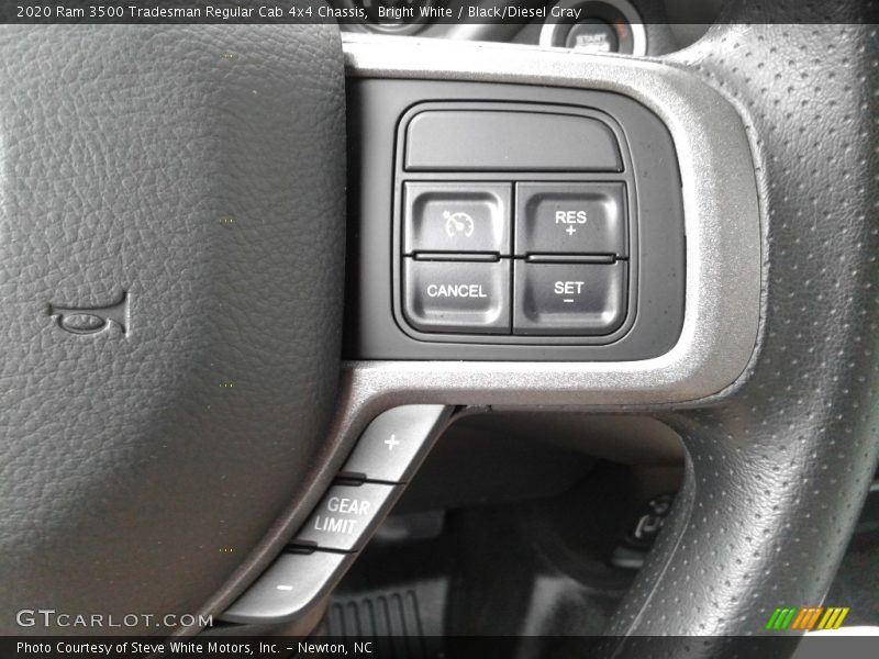 Bright White / Black/Diesel Gray 2020 Ram 3500 Tradesman Regular Cab 4x4 Chassis