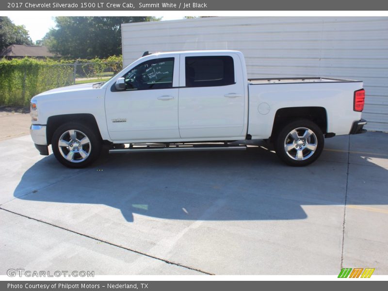 Summit White / Jet Black 2017 Chevrolet Silverado 1500 LT Crew Cab