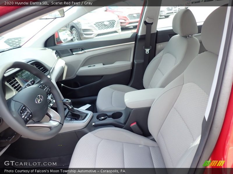 Scarlet Red Pearl / Gray 2020 Hyundai Elantra SEL