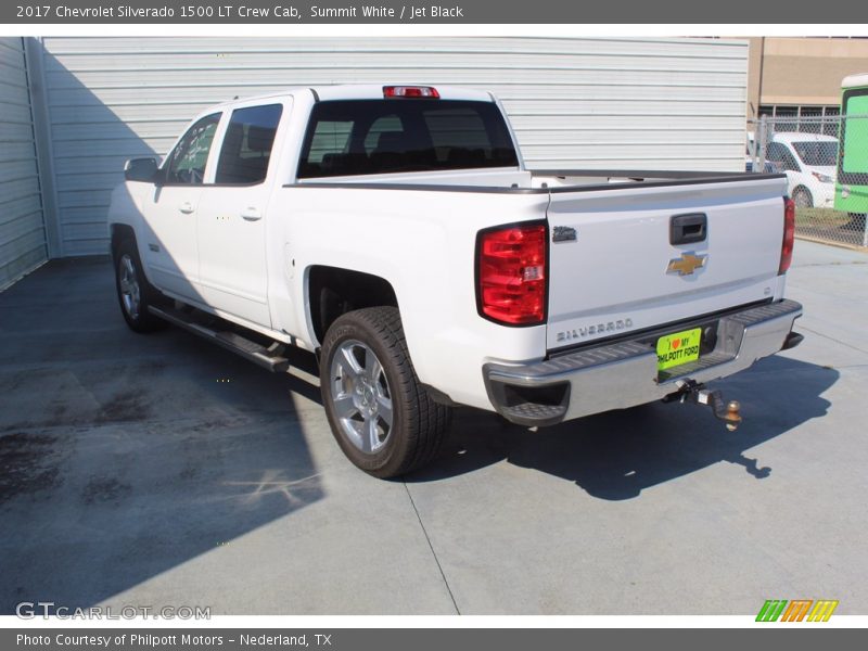 Summit White / Jet Black 2017 Chevrolet Silverado 1500 LT Crew Cab