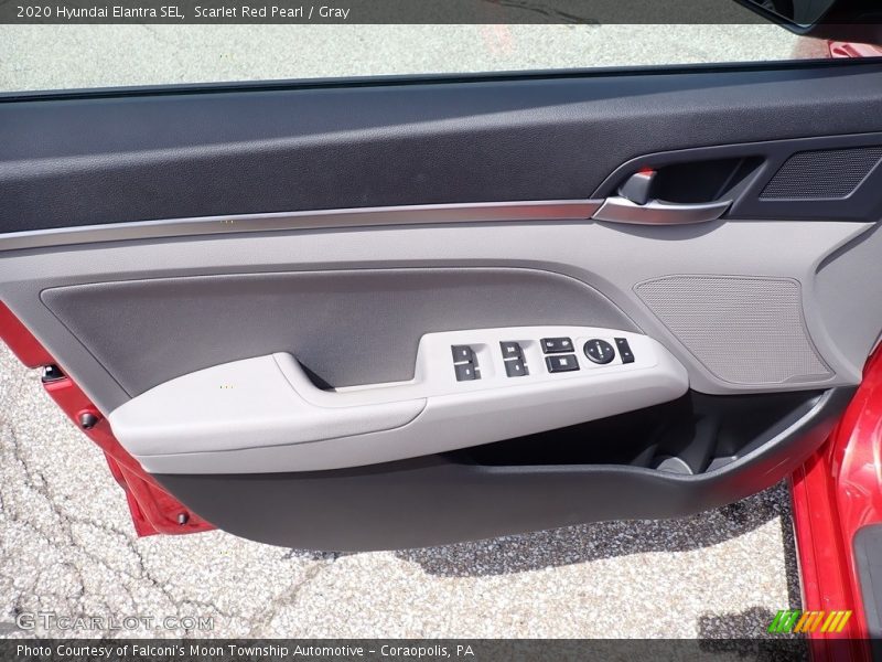 Scarlet Red Pearl / Gray 2020 Hyundai Elantra SEL