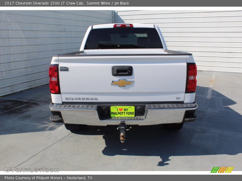 Summit White / Jet Black 2017 Chevrolet Silverado 1500 LT Crew Cab