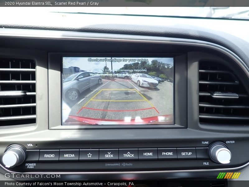 Scarlet Red Pearl / Gray 2020 Hyundai Elantra SEL
