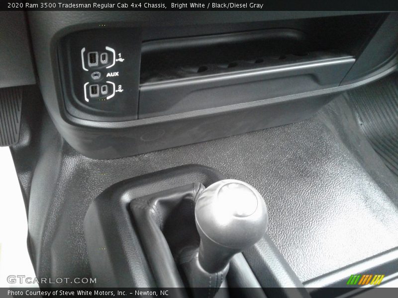 Bright White / Black/Diesel Gray 2020 Ram 3500 Tradesman Regular Cab 4x4 Chassis