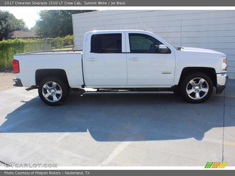 Summit White / Jet Black 2017 Chevrolet Silverado 1500 LT Crew Cab