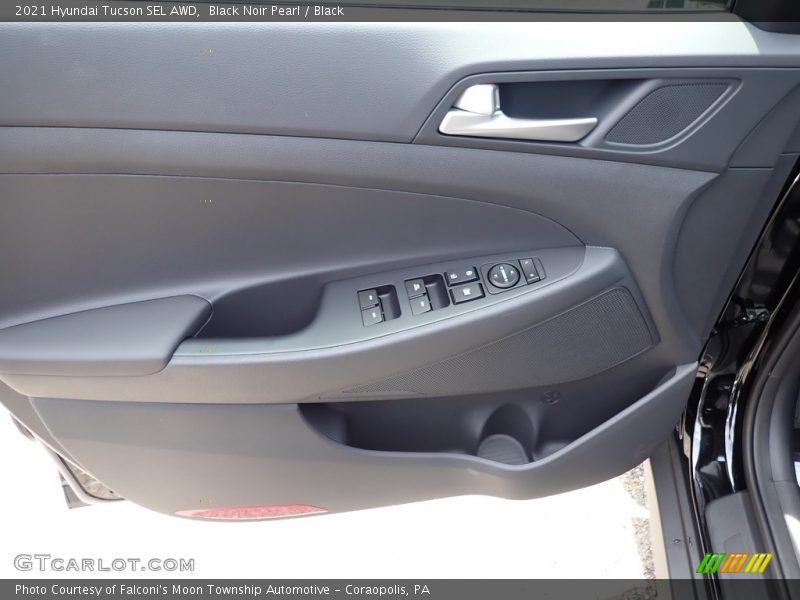Black Noir Pearl / Black 2021 Hyundai Tucson SEL AWD