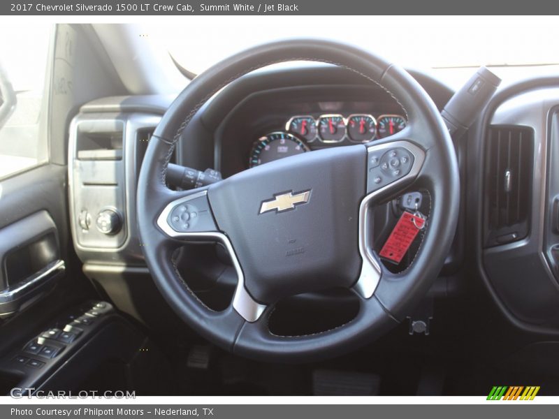 Summit White / Jet Black 2017 Chevrolet Silverado 1500 LT Crew Cab