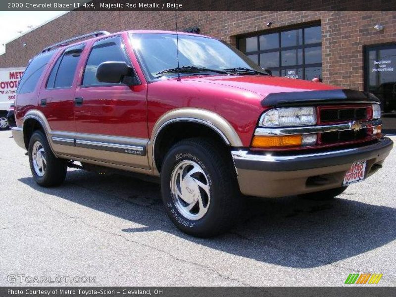 Majestic Red Metallic / Beige 2000 Chevrolet Blazer LT 4x4