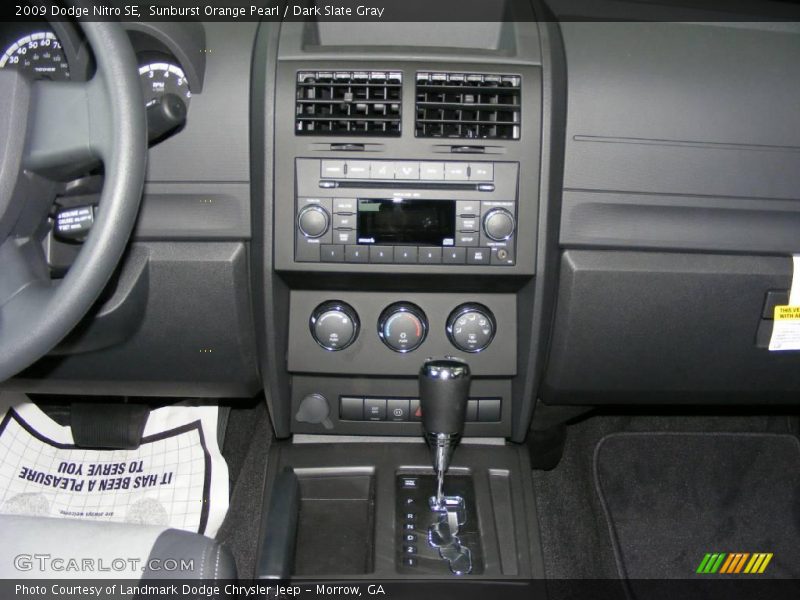 Sunburst Orange Pearl / Dark Slate Gray 2009 Dodge Nitro SE
