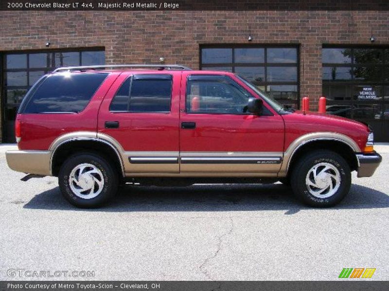 Majestic Red Metallic / Beige 2000 Chevrolet Blazer LT 4x4