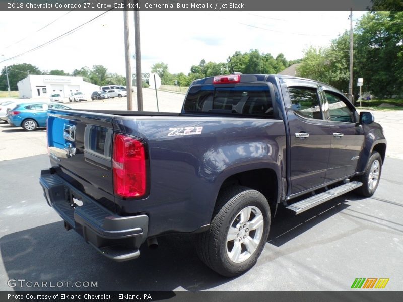 Centennial Blue Metallic / Jet Black 2018 Chevrolet Colorado Z71 Crew Cab 4x4