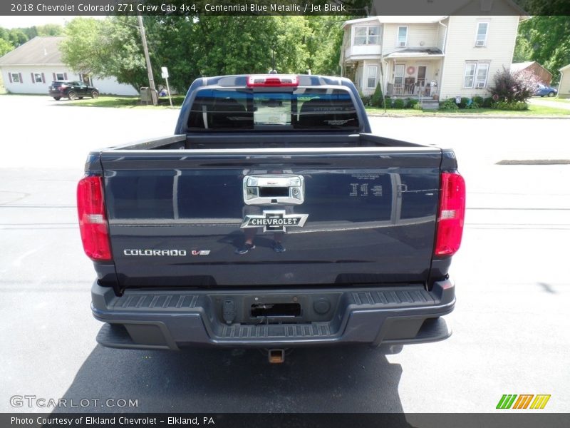 Centennial Blue Metallic / Jet Black 2018 Chevrolet Colorado Z71 Crew Cab 4x4