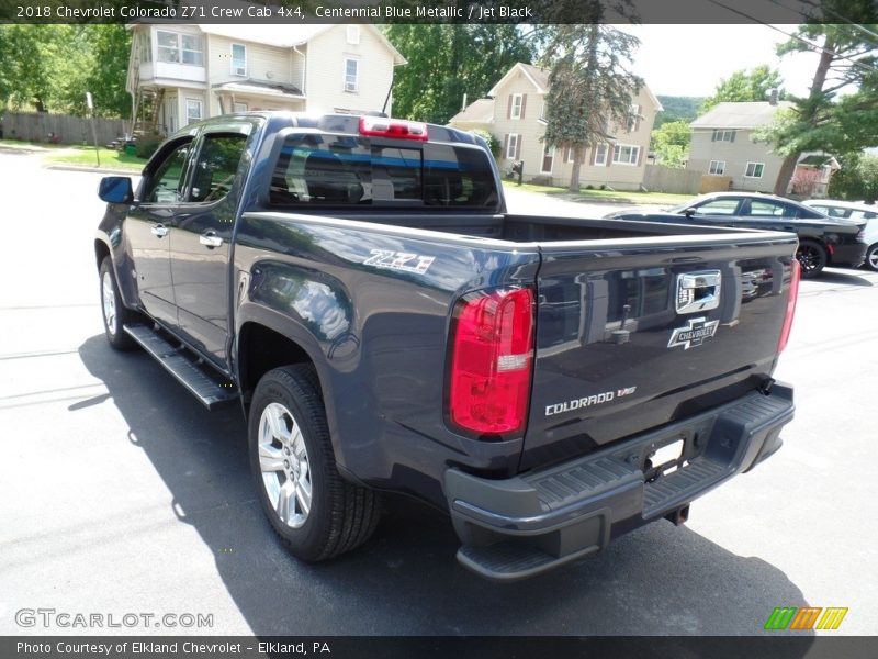Centennial Blue Metallic / Jet Black 2018 Chevrolet Colorado Z71 Crew Cab 4x4