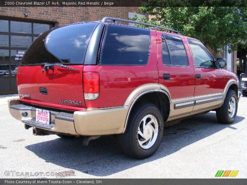 Majestic Red Metallic / Beige 2000 Chevrolet Blazer LT 4x4