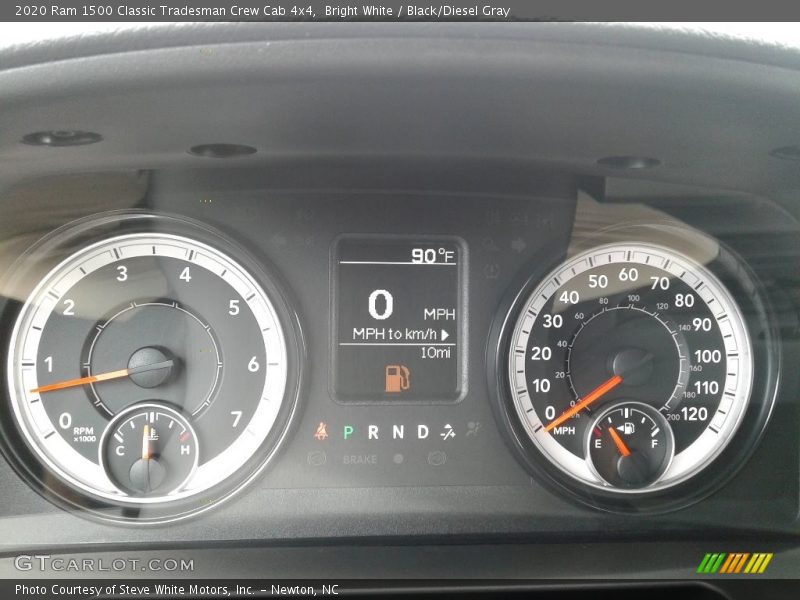 Bright White / Black/Diesel Gray 2020 Ram 1500 Classic Tradesman Crew Cab 4x4