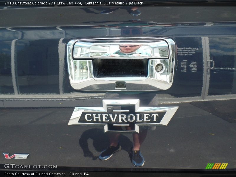 Centennial Blue Metallic / Jet Black 2018 Chevrolet Colorado Z71 Crew Cab 4x4