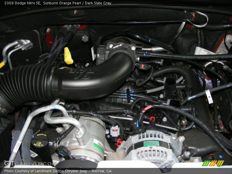 Sunburst Orange Pearl / Dark Slate Gray 2009 Dodge Nitro SE