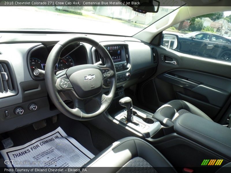 Centennial Blue Metallic / Jet Black 2018 Chevrolet Colorado Z71 Crew Cab 4x4