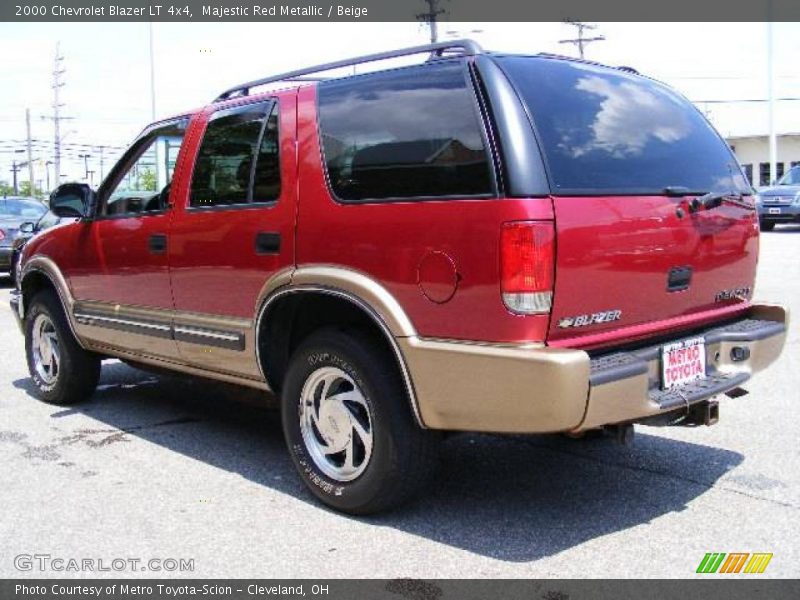 Majestic Red Metallic / Beige 2000 Chevrolet Blazer LT 4x4