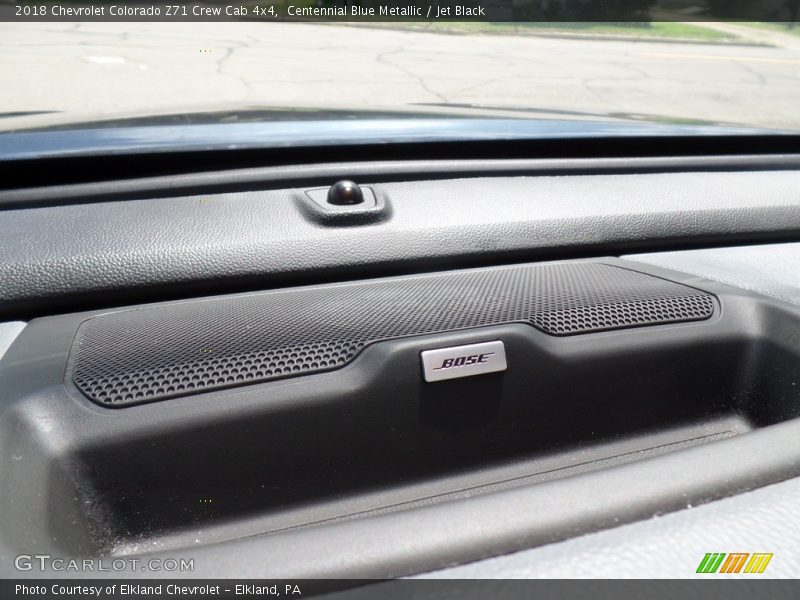 Centennial Blue Metallic / Jet Black 2018 Chevrolet Colorado Z71 Crew Cab 4x4