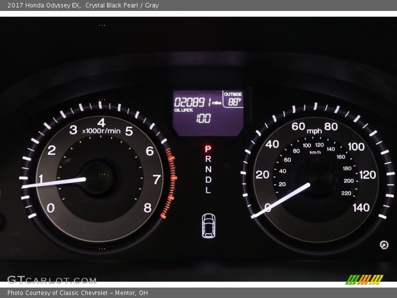  2017 Odyssey EX EX Gauges
