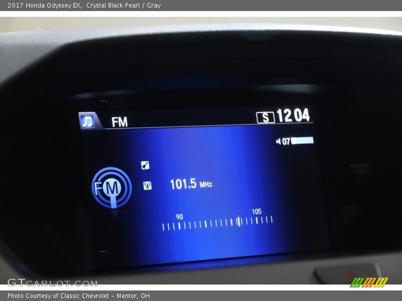 Crystal Black Pearl / Gray 2017 Honda Odyssey EX