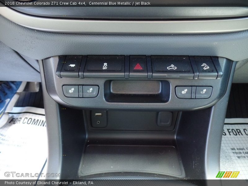 Centennial Blue Metallic / Jet Black 2018 Chevrolet Colorado Z71 Crew Cab 4x4