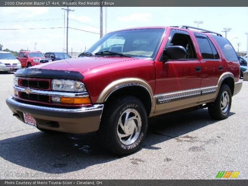 Majestic Red Metallic / Beige 2000 Chevrolet Blazer LT 4x4