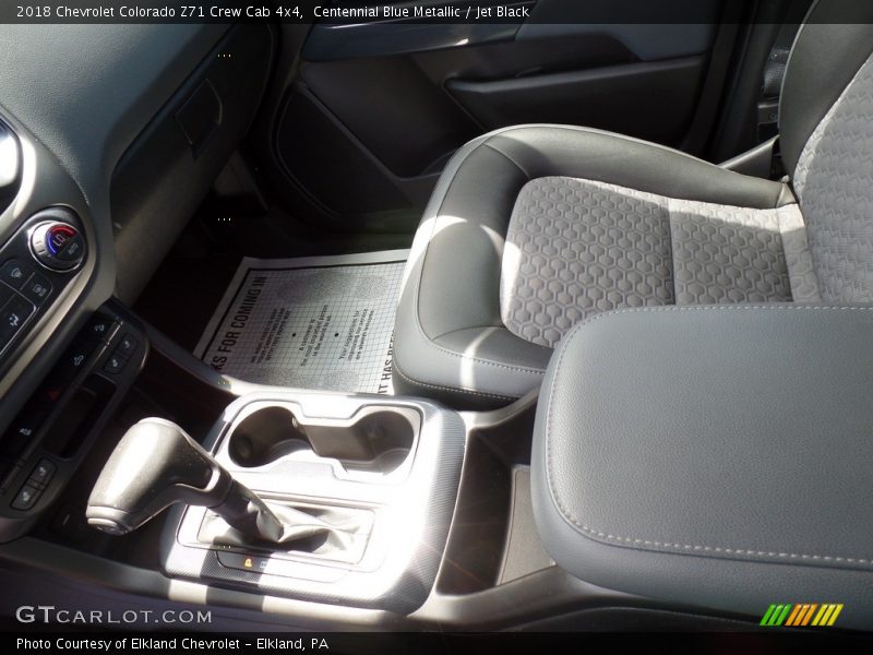Centennial Blue Metallic / Jet Black 2018 Chevrolet Colorado Z71 Crew Cab 4x4