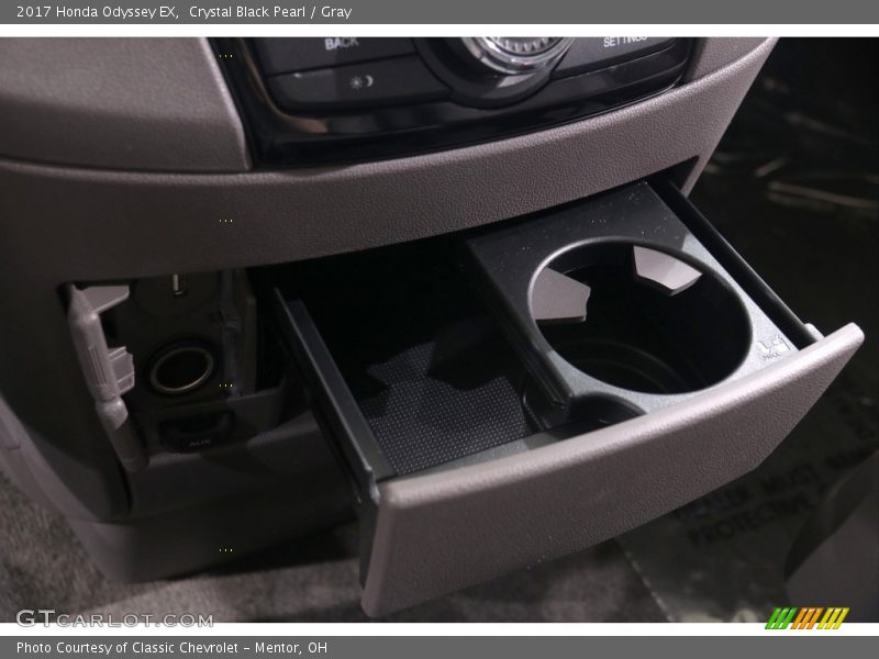 Crystal Black Pearl / Gray 2017 Honda Odyssey EX