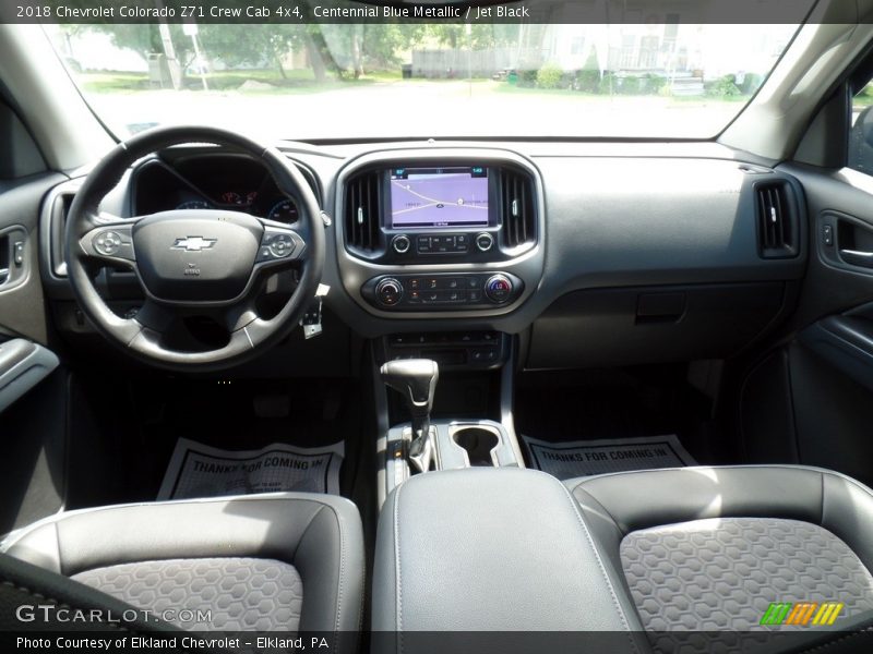 Centennial Blue Metallic / Jet Black 2018 Chevrolet Colorado Z71 Crew Cab 4x4