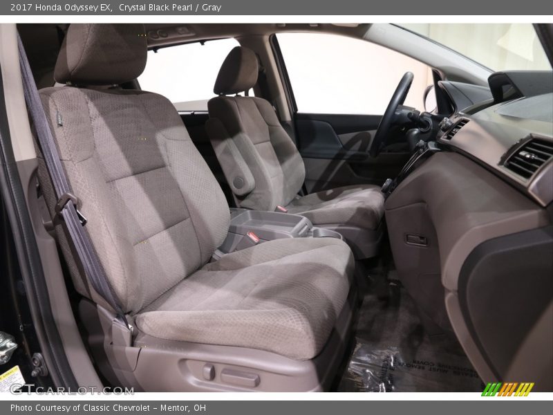 Crystal Black Pearl / Gray 2017 Honda Odyssey EX