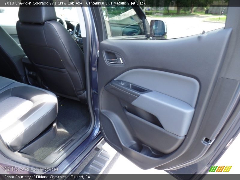 Centennial Blue Metallic / Jet Black 2018 Chevrolet Colorado Z71 Crew Cab 4x4