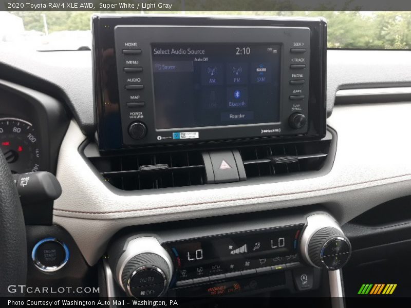 Super White / Light Gray 2020 Toyota RAV4 XLE AWD