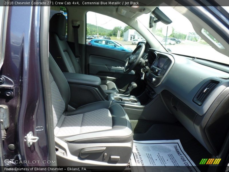 Centennial Blue Metallic / Jet Black 2018 Chevrolet Colorado Z71 Crew Cab 4x4